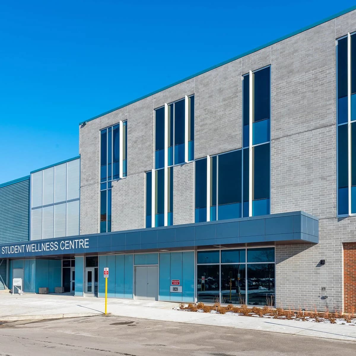 Student Wellness Centre institutional masonry, Fanshawe College, London, ON