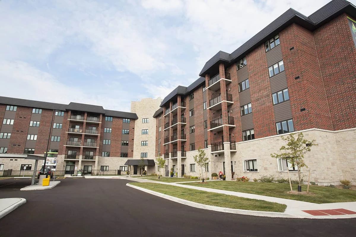 Sally Creek Apartments mid-rise masonry, Woodstock, ON