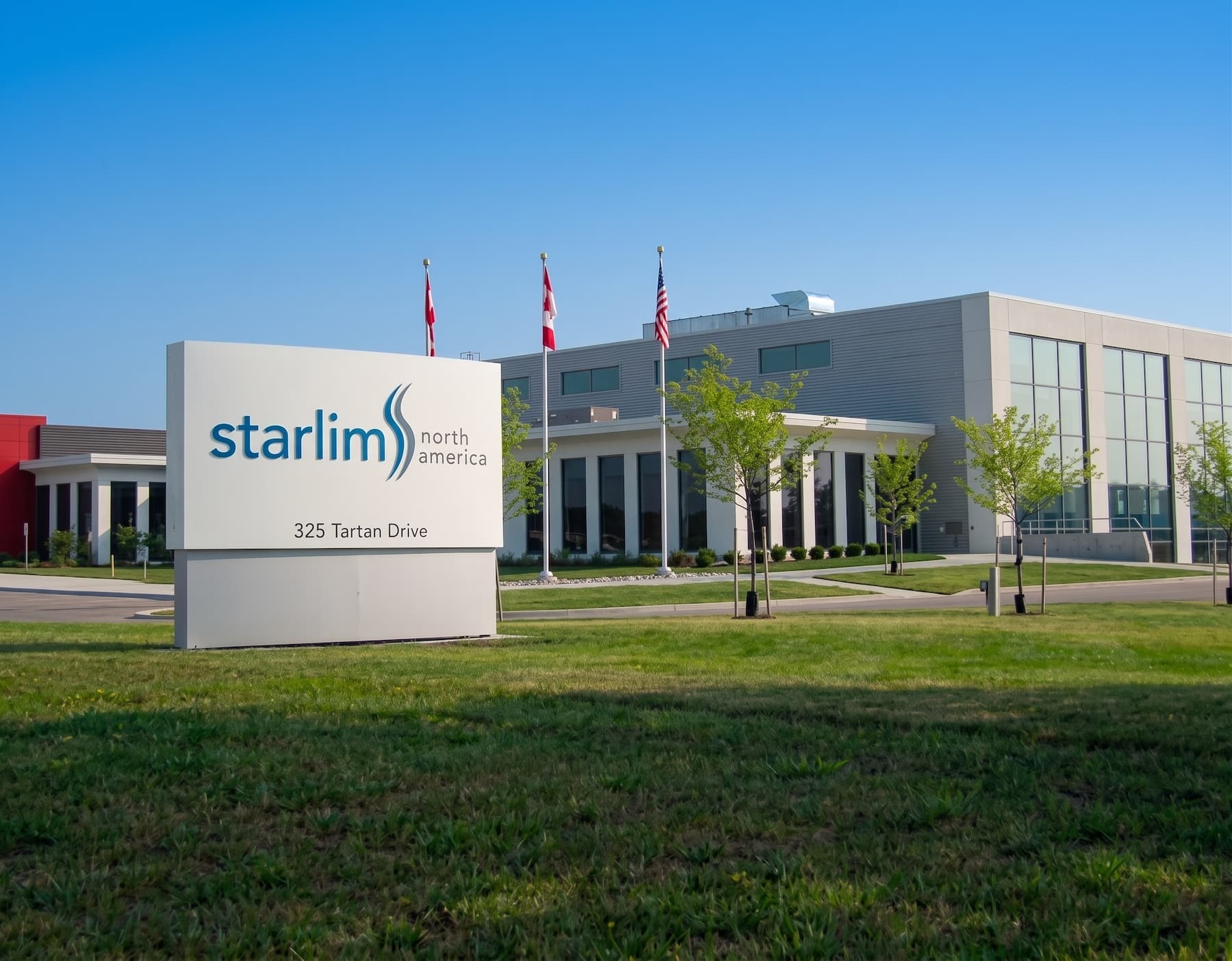 Starlim North America industrial masonry addition, London, ON