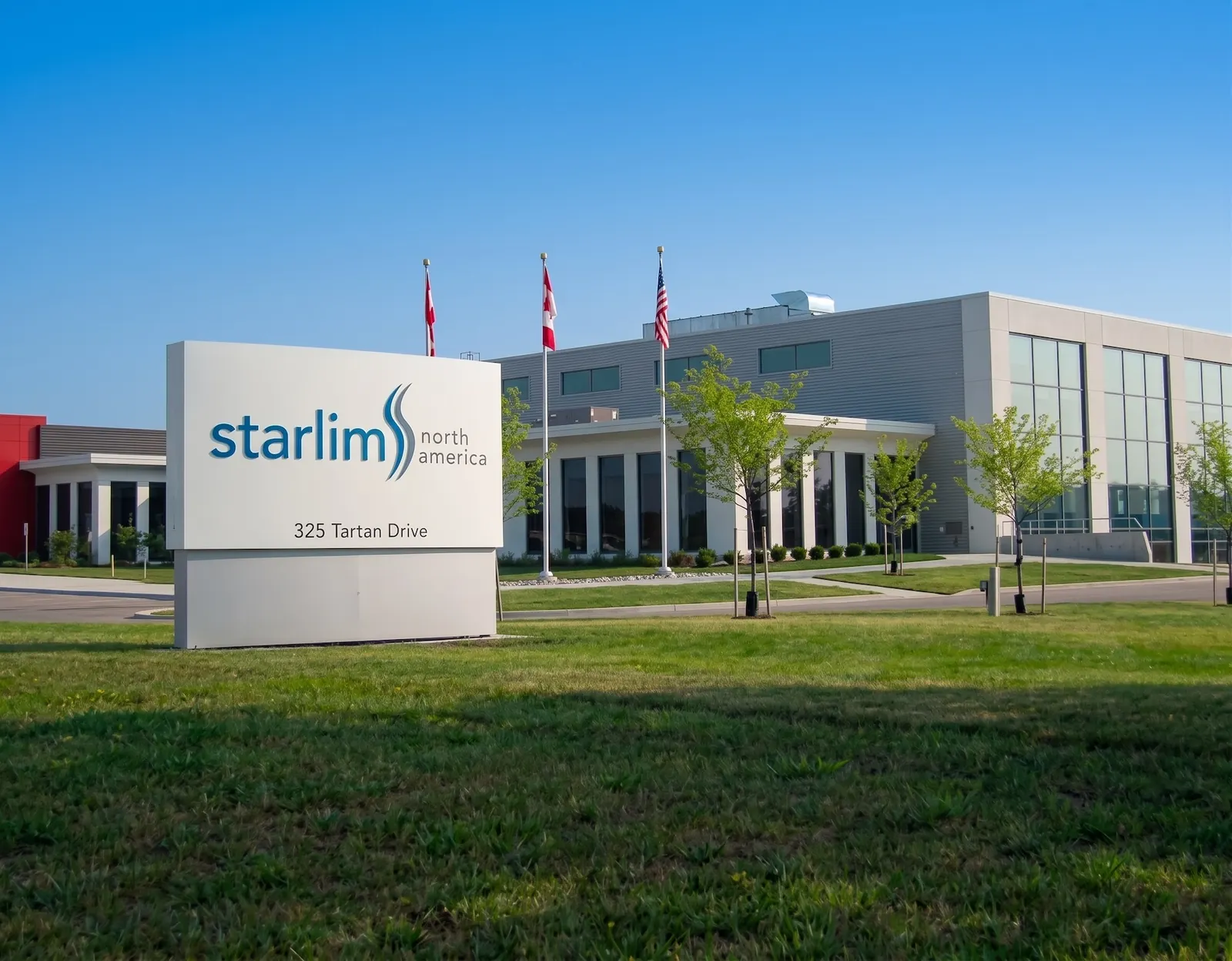 Industrial masonry addition for Starlim North America, London, Ontario