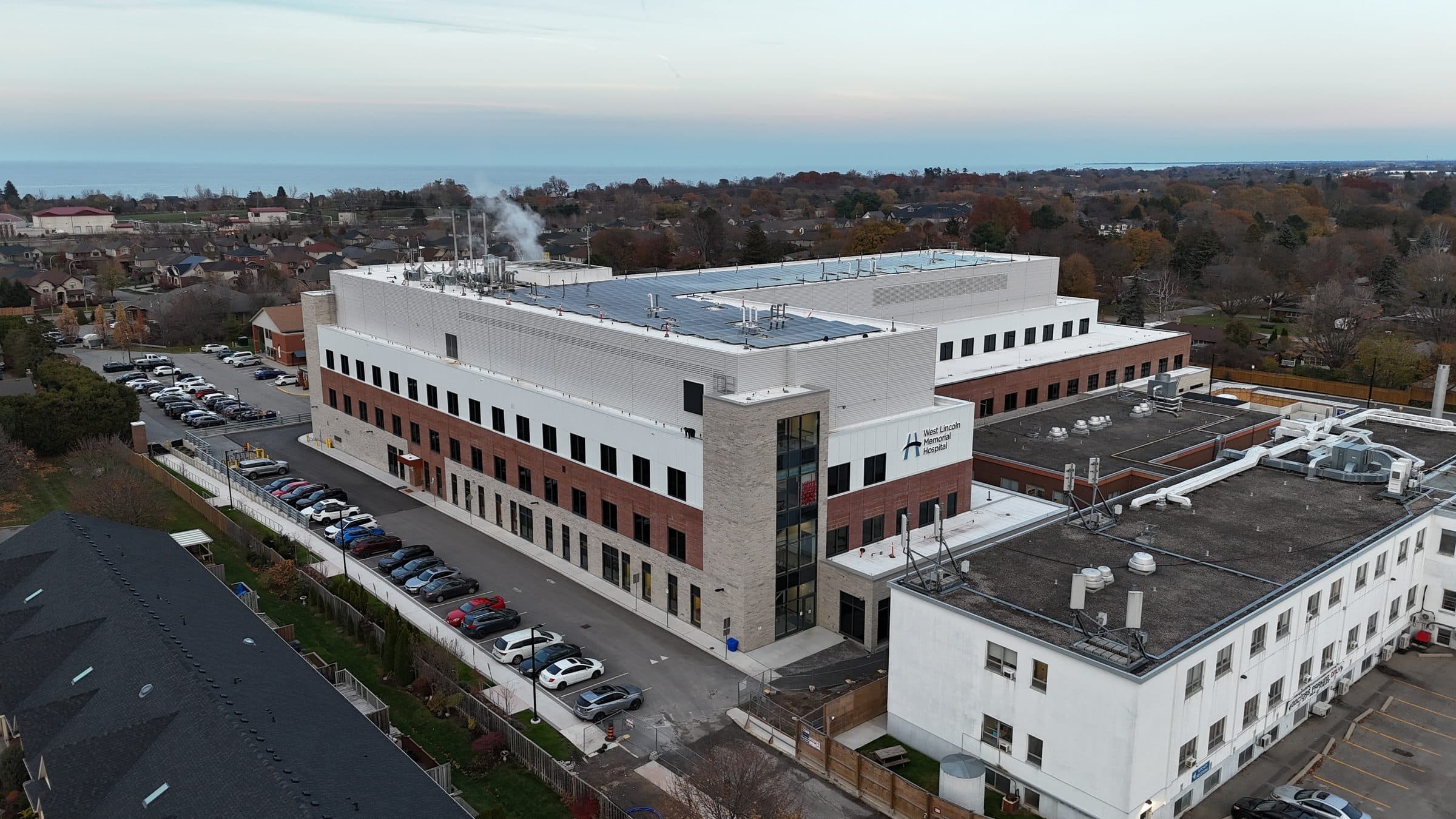 West Lincoln Memorial Hospital institutional masonry by Render Construction, Grimsby, ON